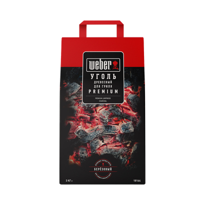 Уголь древесный Weber 3 кг, 18164