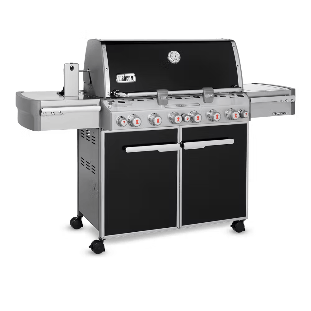Купить газовый гриль Weber Summit E-670 GBS черный 7371075 в Москве