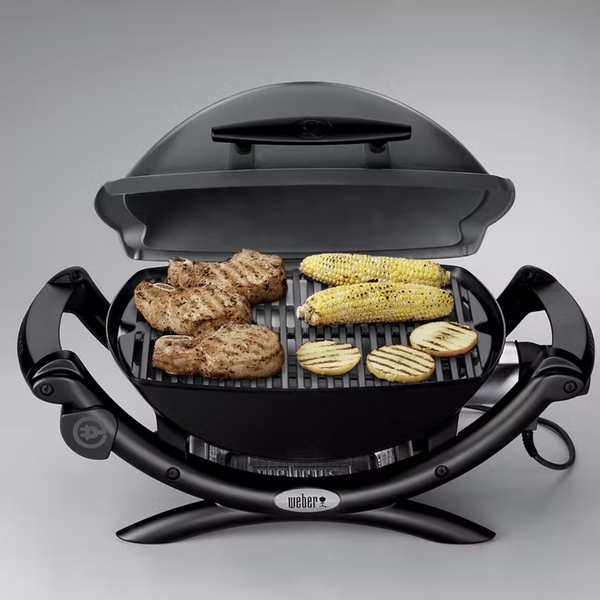 Электрический гриль Weber Q 1400 темно-серый, 52020079