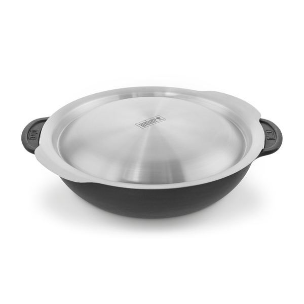 Чугунный вок со вставкой для приготовления на пару Weber, 8856