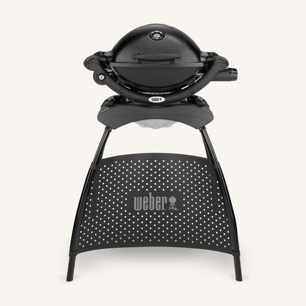Газовый гриль Weber Q 1200 черный с подставкой