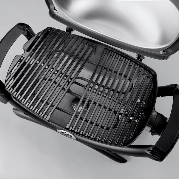 Электрический гриль Weber Q 1400 темно-серый с подставкой