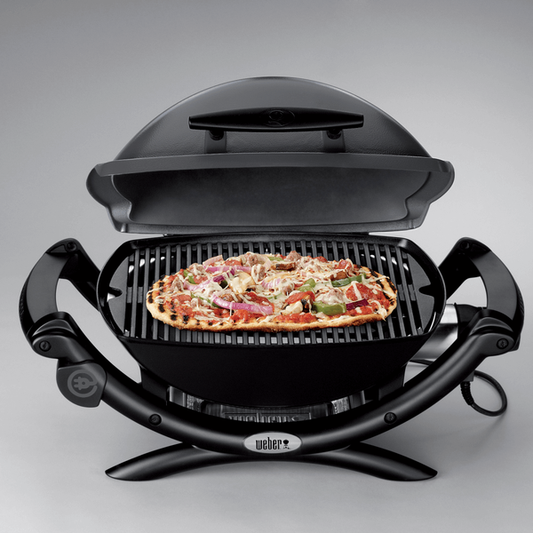 Купить Электрический гриль Weber Q 1400 темно-серый с тележкой Электрический гриль Weber Q 1400 темно-серый с тележкой
