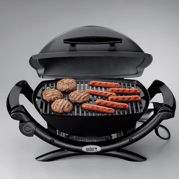 Купить Электрический гриль Weber Q 1400 темно-серый с тележкой Электрический гриль Weber Q 1400 темно-серый с тележкой