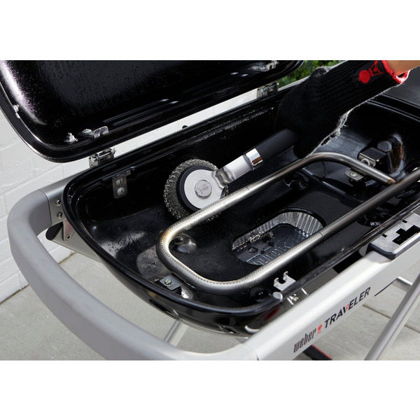 Щетка для гриля 30 см с металлической губкой Weber, 6282