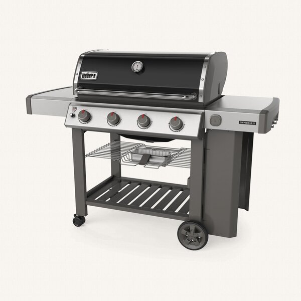 Купить Газовый гриль Weber Genesis II E-410 GBS черный, 62011175 Газовый гриль Weber Genesis II E-410 GBS черный, 62011175