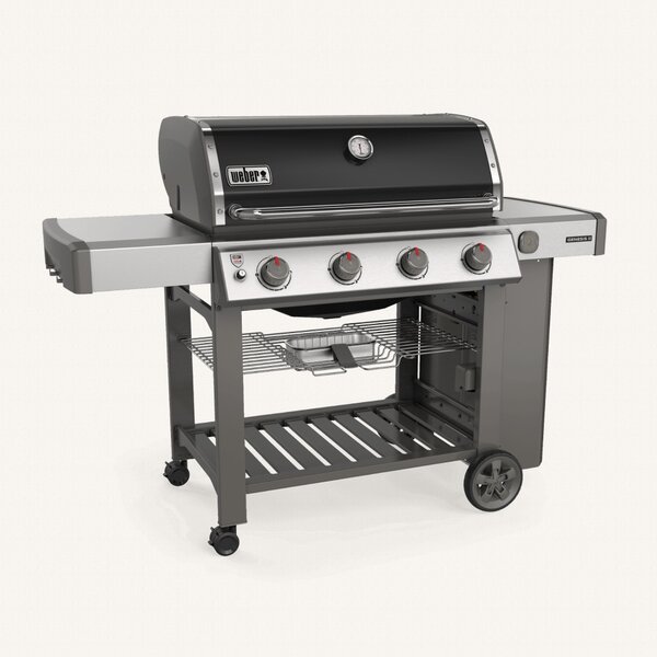 Купить Газовый гриль Weber Genesis II E-410 GBS черный, 62011175 Газовый гриль Weber Genesis II E-410 GBS черный, 62011175