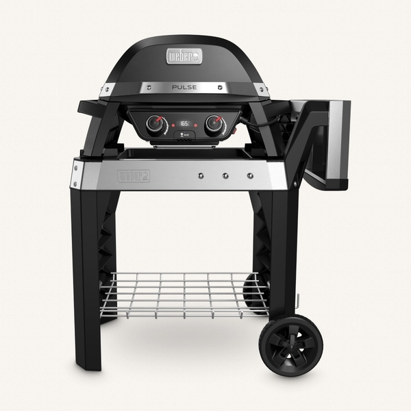 Купить Электрический гриль Weber Pulse 2000 черный с тележкой Электрический гриль Weber Pulse 2000 черный с тележкой
