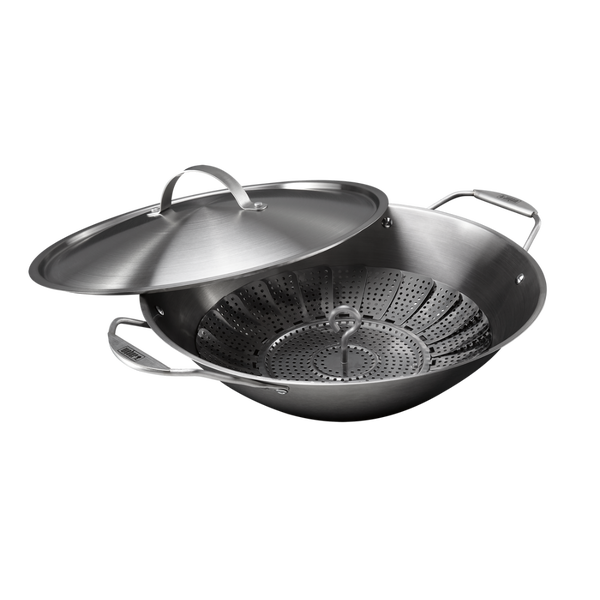 Вок со вставкой для приготовления на пару Weber Crafted, 7684